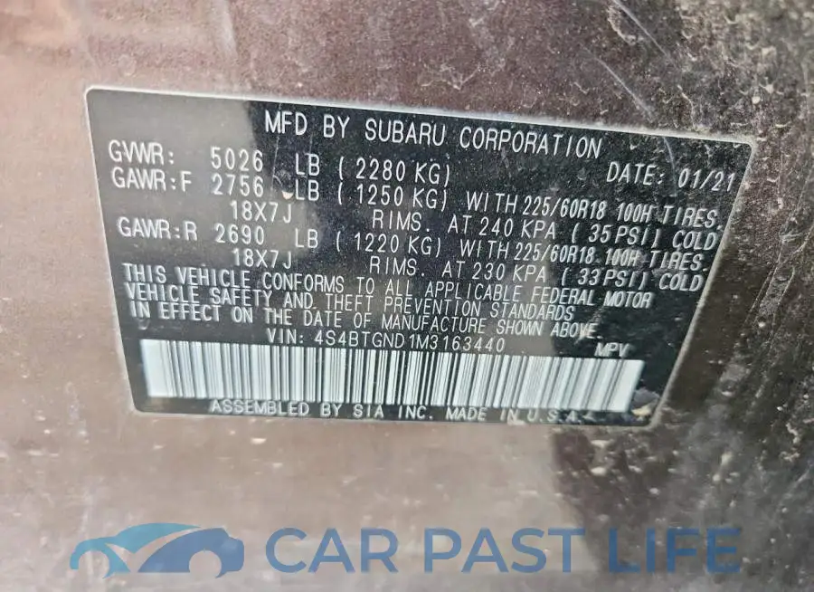 4S4BTGND1M3163440# 12