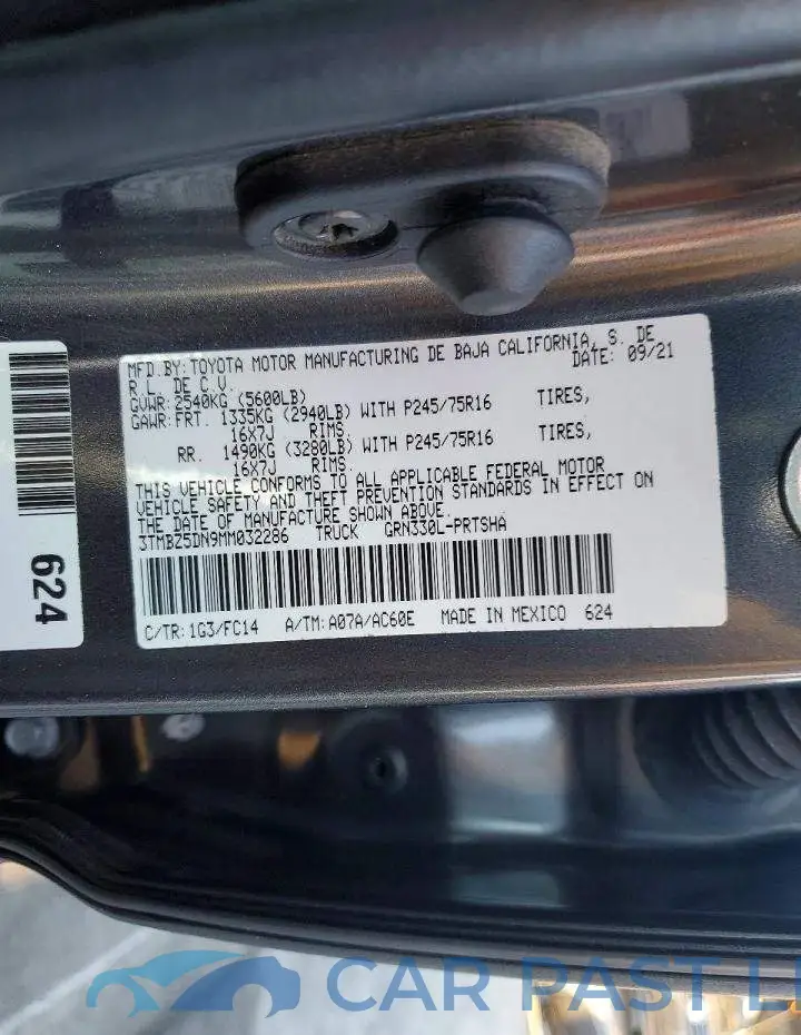 3TMBZ5DN9MM032286# 12