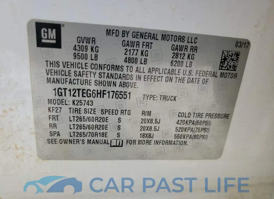 1GT12TEG6HF176551# 12