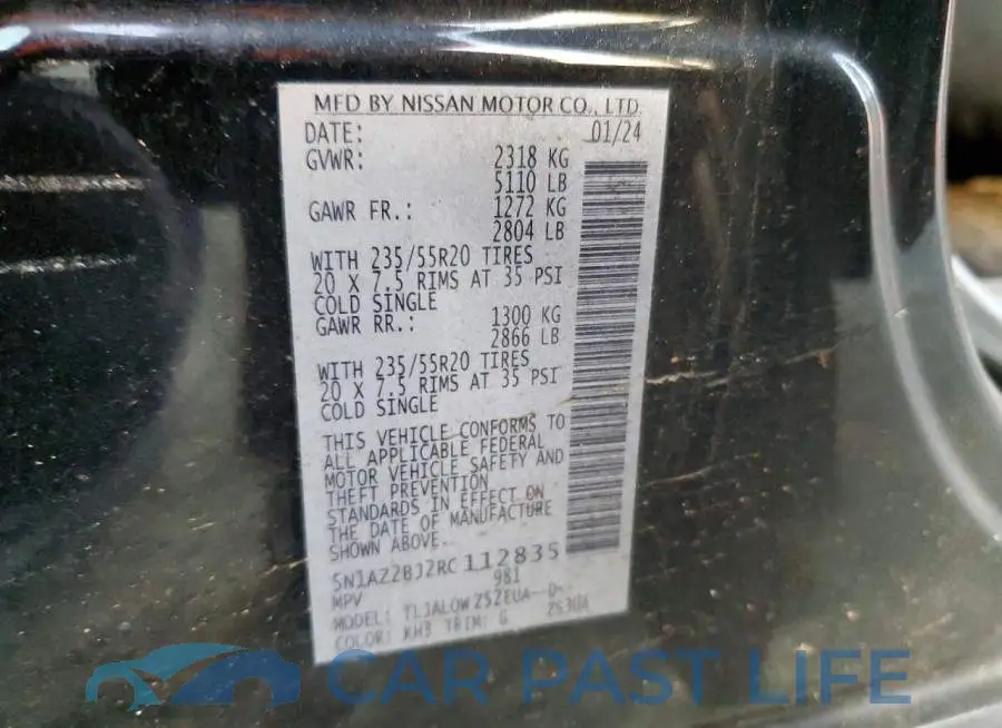 5N1AZ2BJ2RC112835# 12