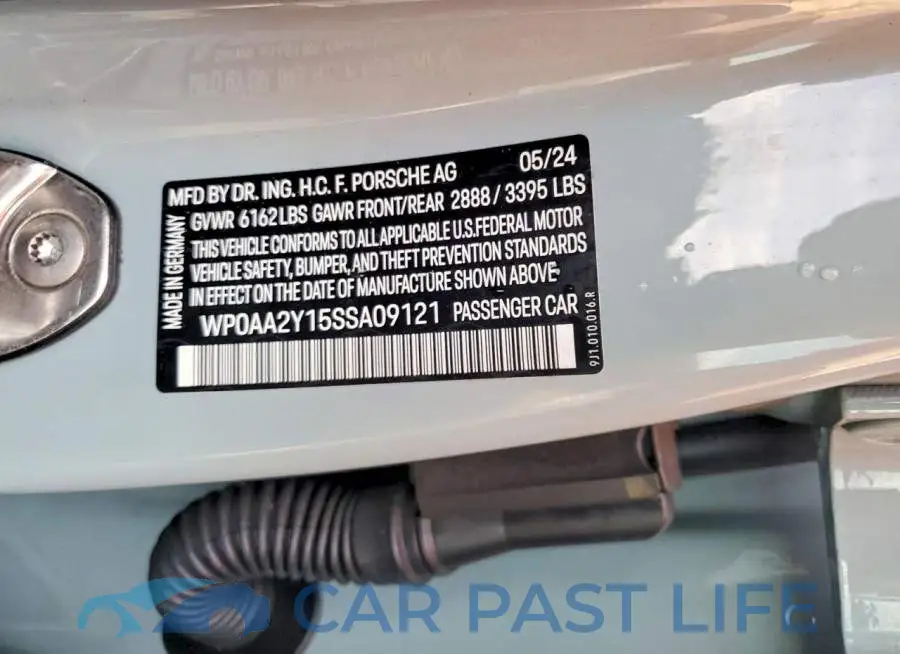 WP0AA2Y15SSA09121# 13