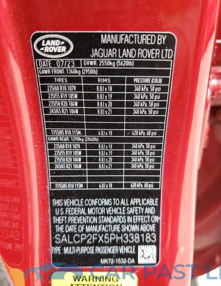 SALCP2FX5PH338183# 13