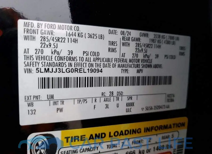 5LMJJ3LG0REL19094# 13