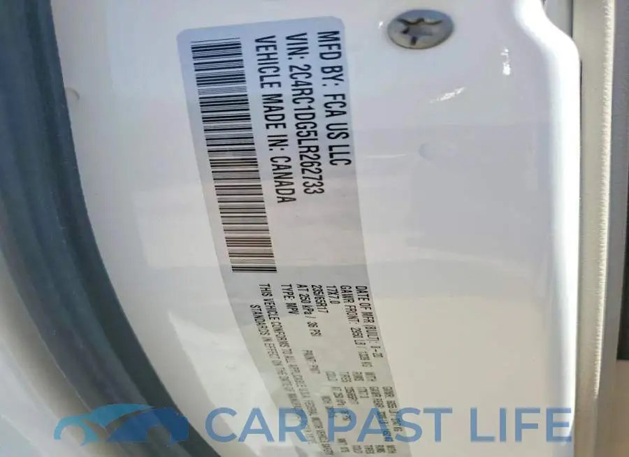 2C4RC1DG5LR262733# 13