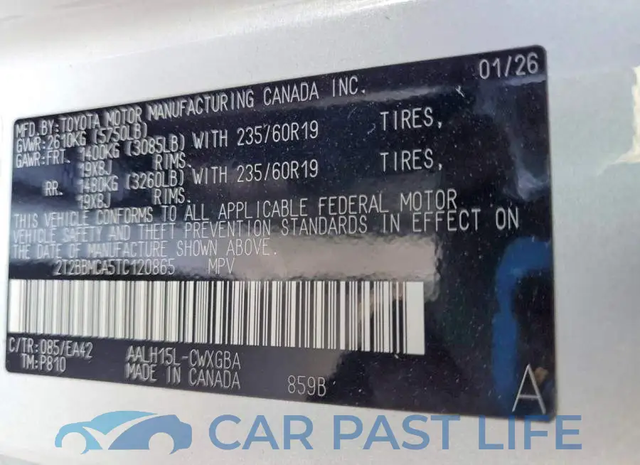 2T2BBMCA5TC120865# 14