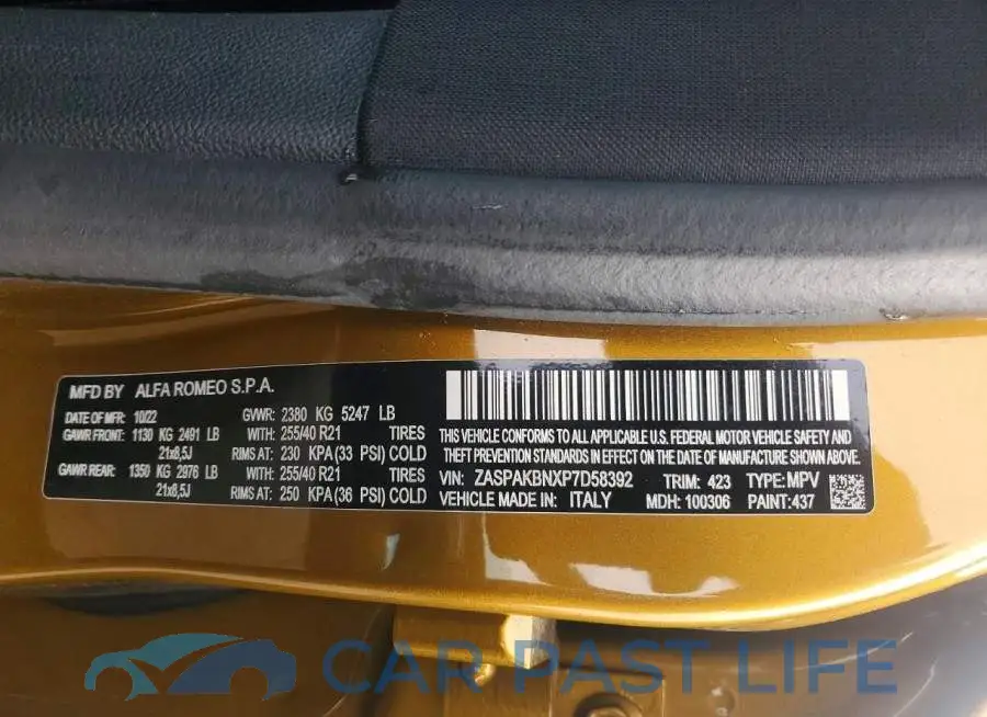 ZASPAKBNXP7D58392# 13