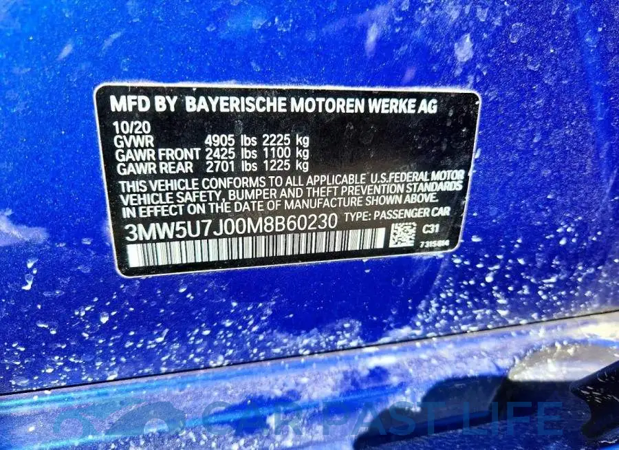 3MW5U7J00M8B60230# 12