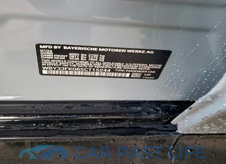 WBY33FK06SCT15244# 12