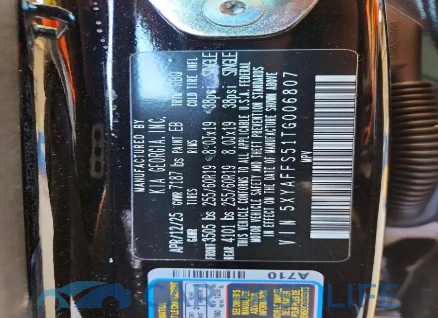5XYAFFS51TG006807# 13