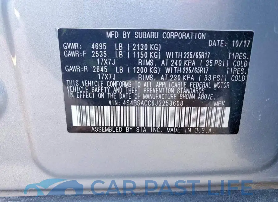 4S4BSACC6J3253608# 13