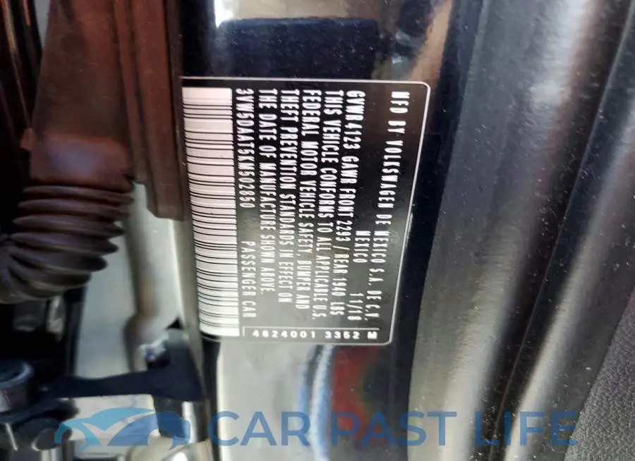 3VW5DAAT5KM502850# 12
