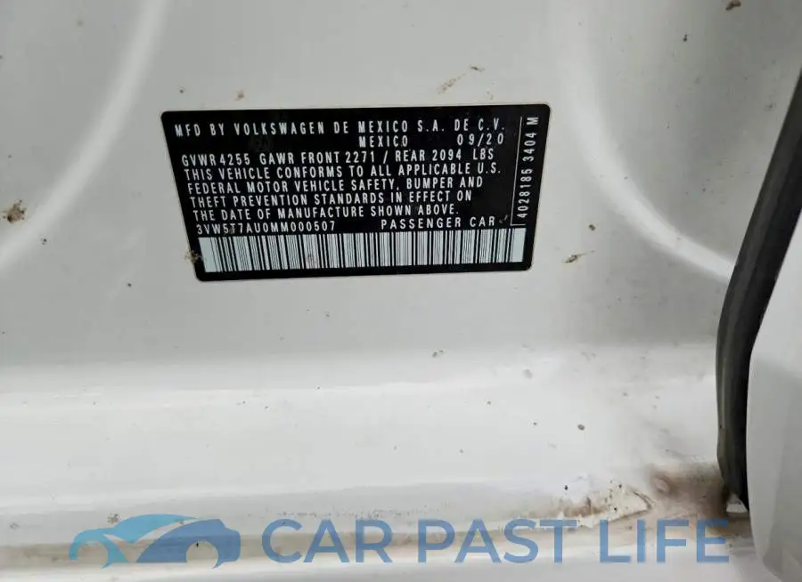 3VW5T7AU0MM000507# 9
