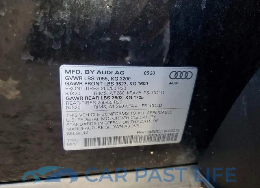 WA12ABGE3LB032219# 12