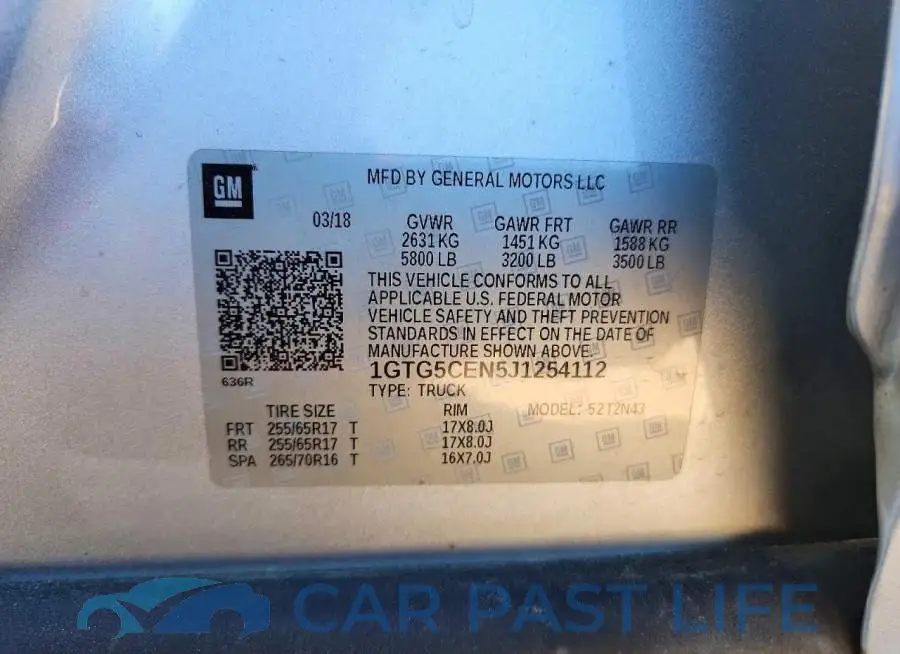 1GTG5CEN5J1254112# 12