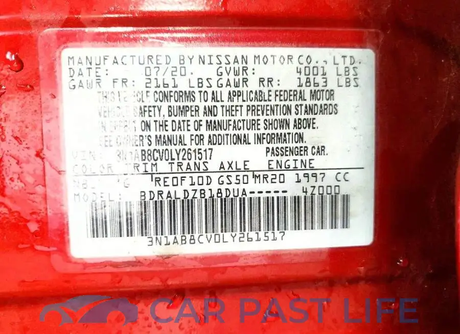 3N1AB8CV0LY261517# 12