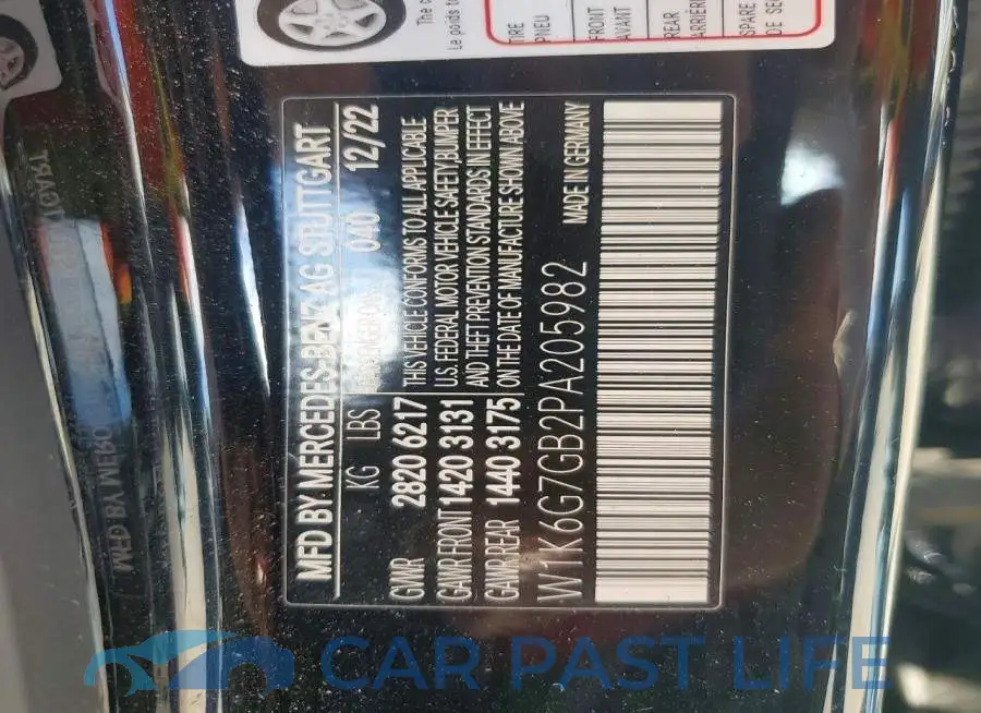 W1K6G7GB2PA205982# 13