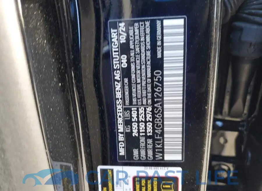 W1KLF4GB6SA126750# 13