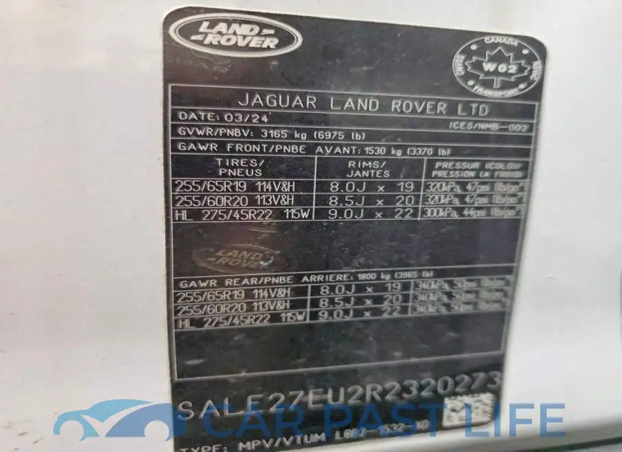 SALE27EU2R2320273# 14