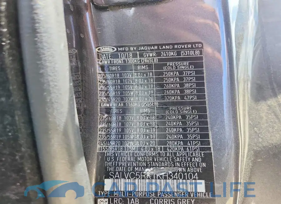 SALVC5RX1KH340104# 12