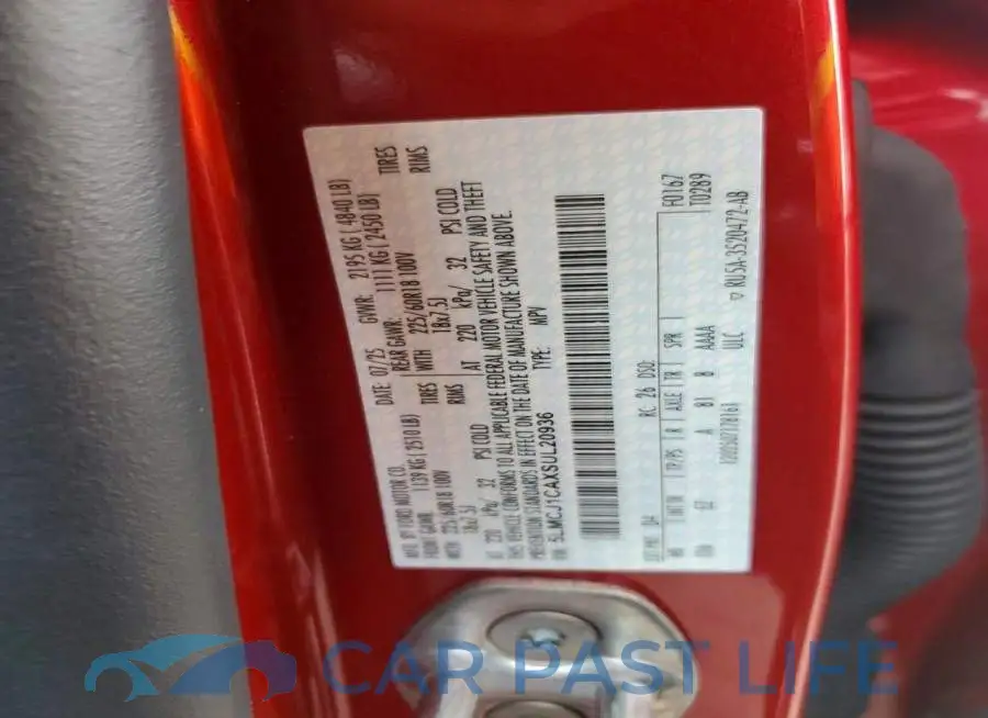 5LMCJ1CAXSUL20936# 14