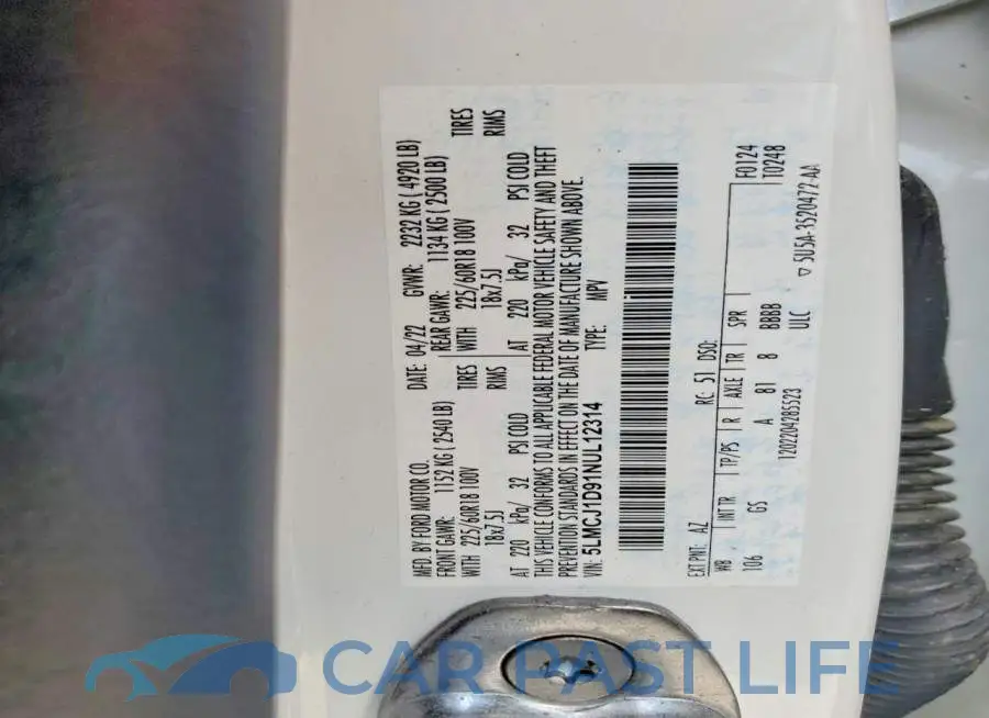 5LMCJ1D91NUL12314# 13