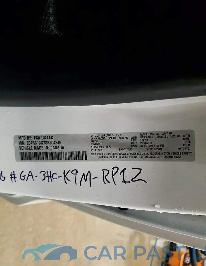 2C4RC1CG7SR604246# 13