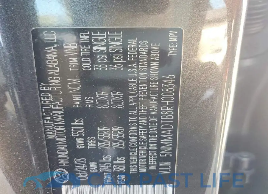 5NMMADTB8RH008346# 13