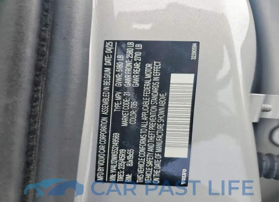 YV4L12WK5S2149569# 12
