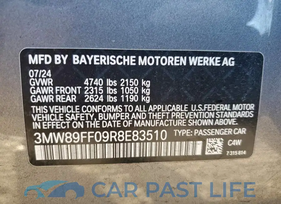 3MW89FF09R8E83510# 12