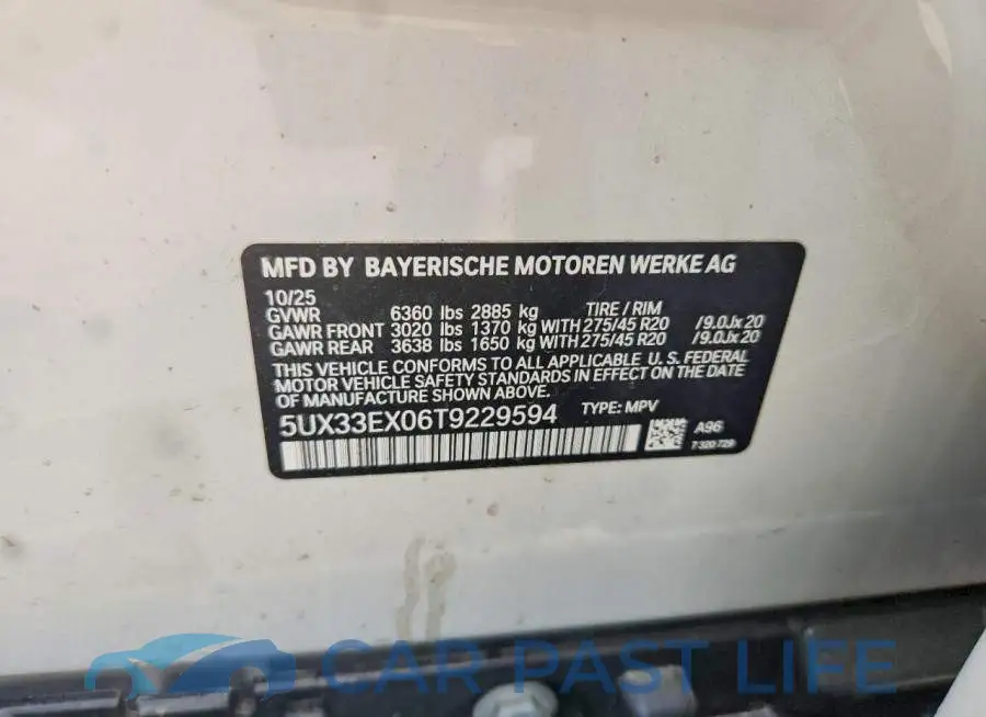 5UX33EX06T9229594# 14