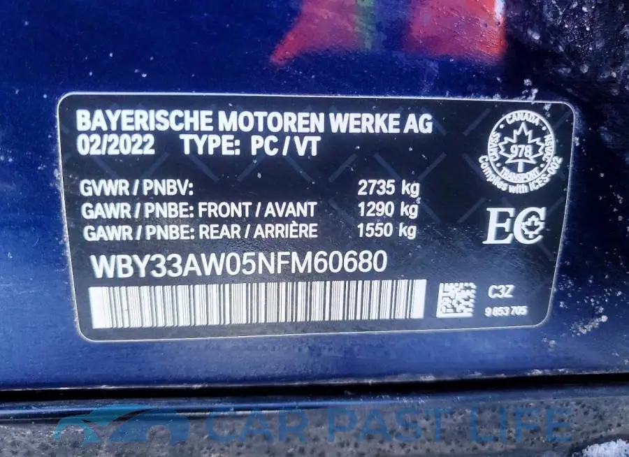 WBY33AW05NFM60680# 12