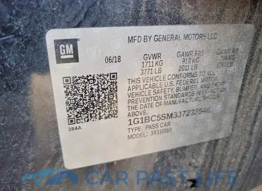 1G1BC5SM3J7233546# 12