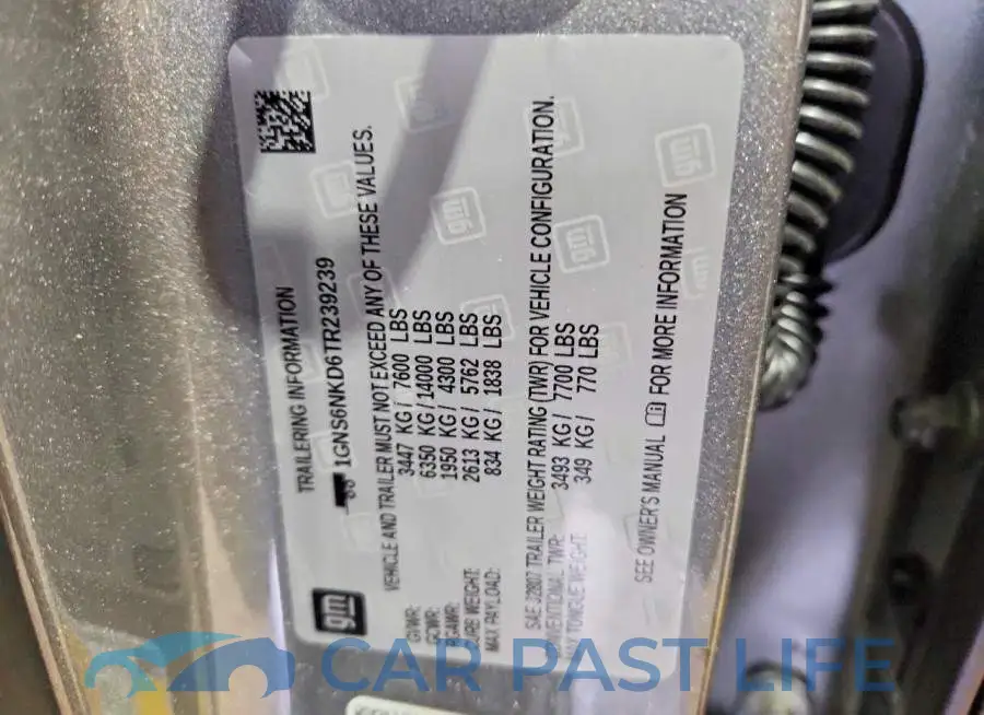 1GNS6NKD6TR239239# 13