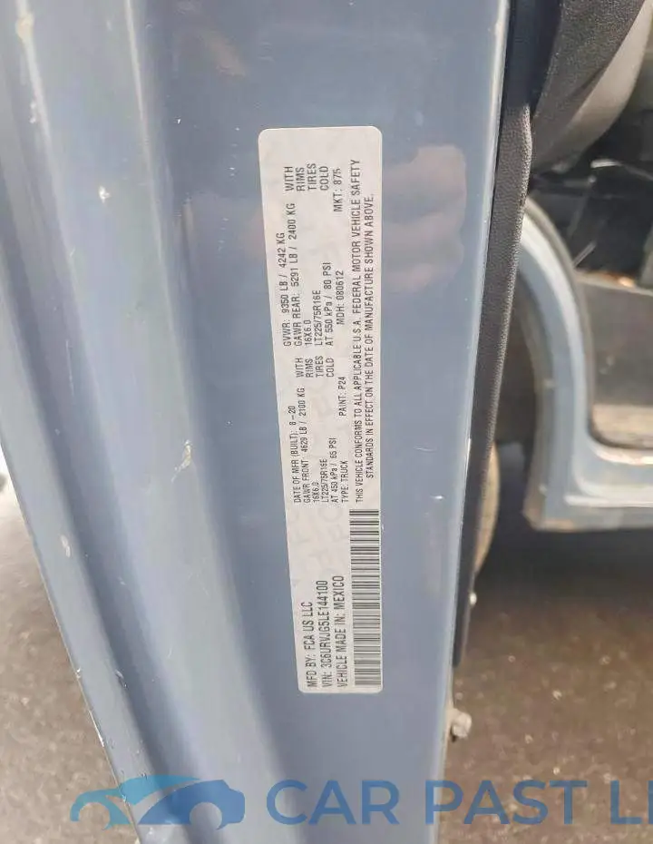 3C6URVJG5LE144100# 13