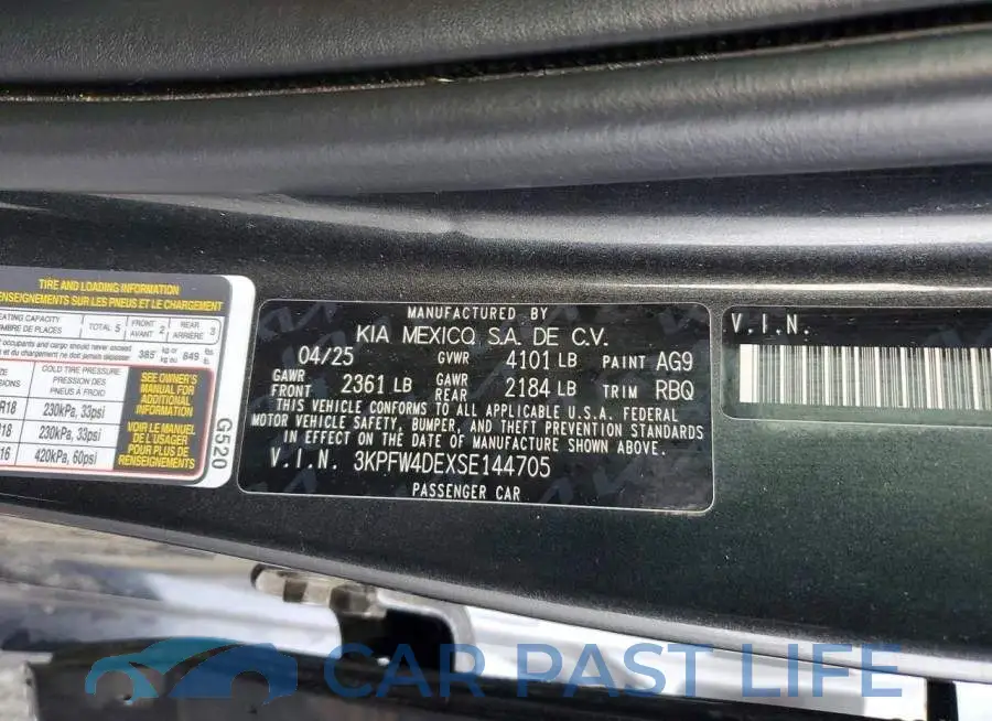 3KPFW4DEXSE144705# 13