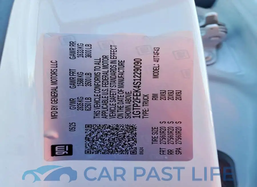 1GTP2FEK4S1229090# 12