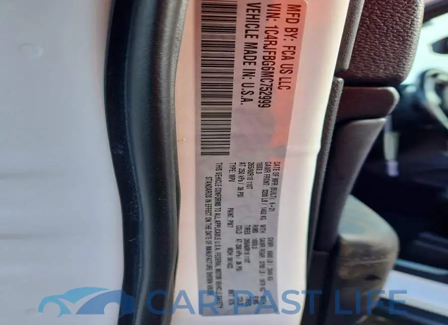 1C4RJFBG6MC752999# 13