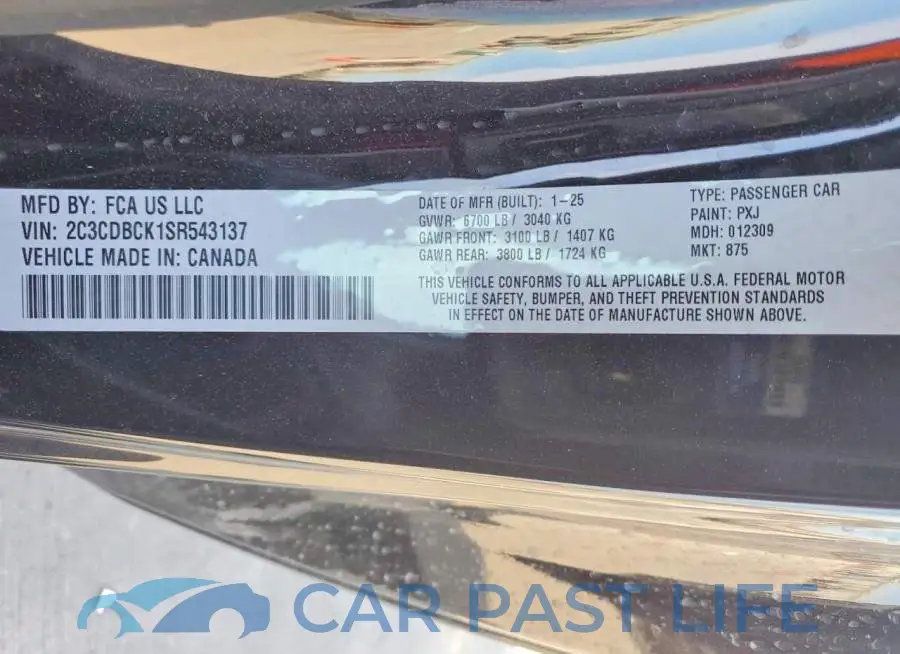 2C3CDBCK1SR543137# 13