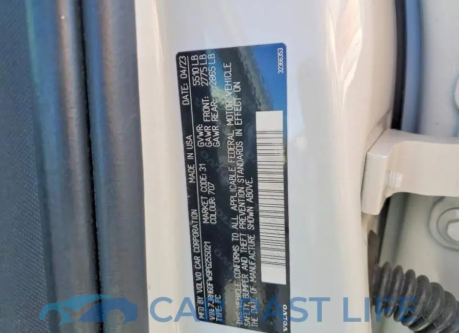 7JRH60FW9PG255021# 12