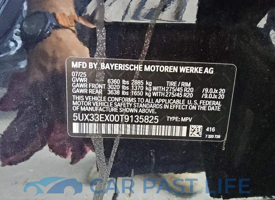 5UX33EX00T9135825# 13