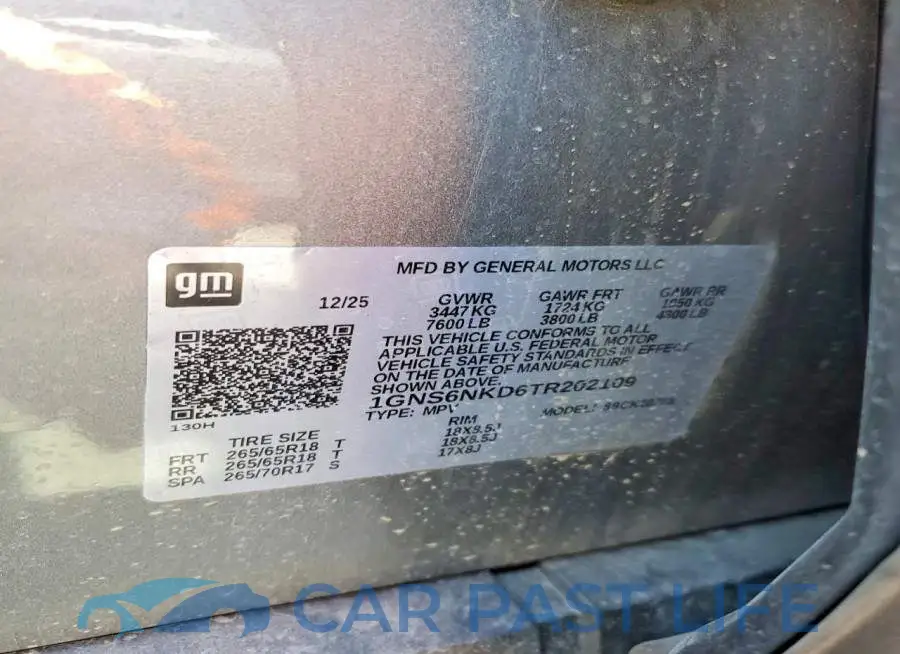 1GNS6NKD6TR202109# 12