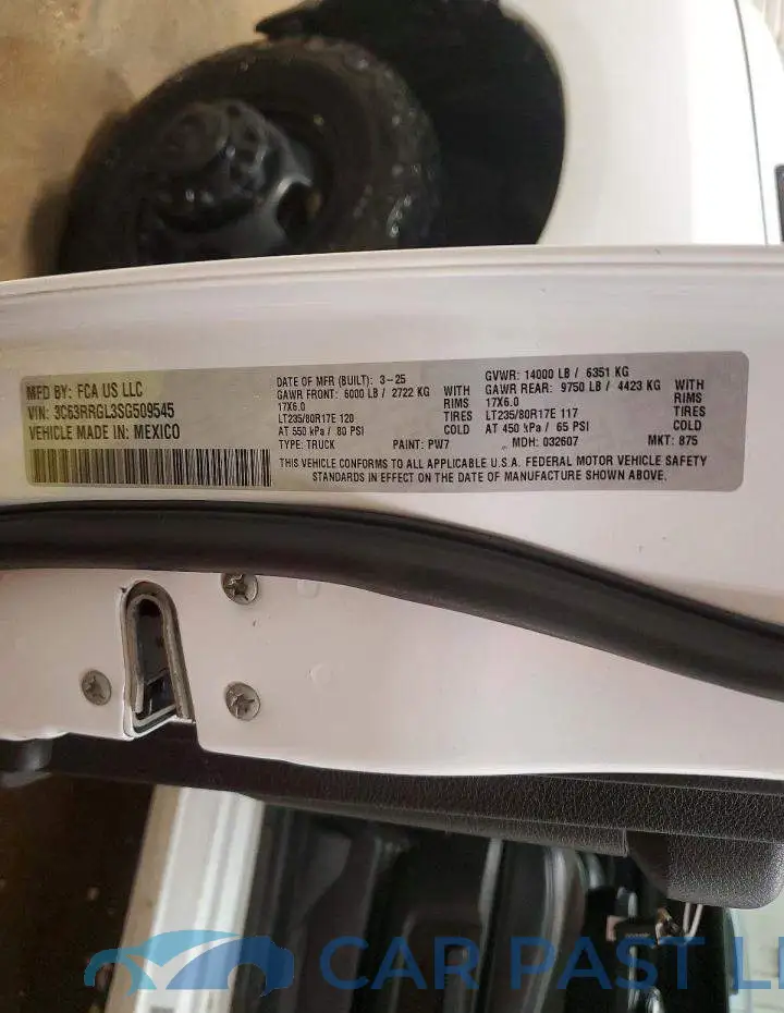 3C63RRGL3SG509545# 12