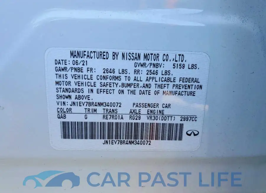 JN1EV7BR4NM340072# 12