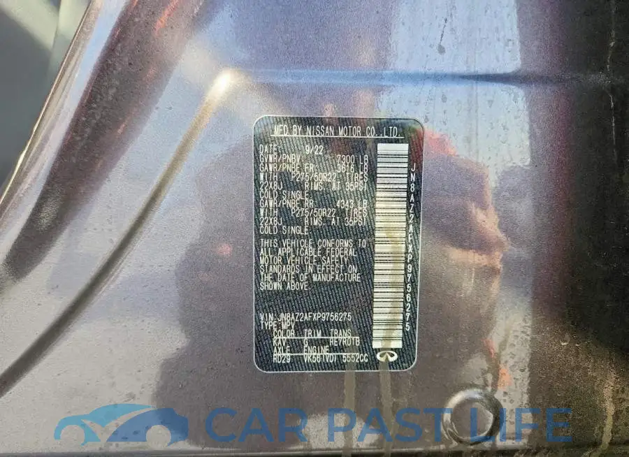 JN8AZ2AFXP9756275# 13