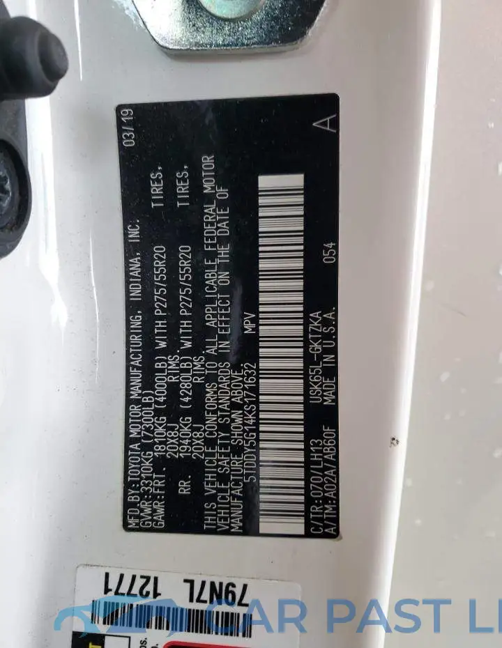 5TDDY5G14KS171632# 13