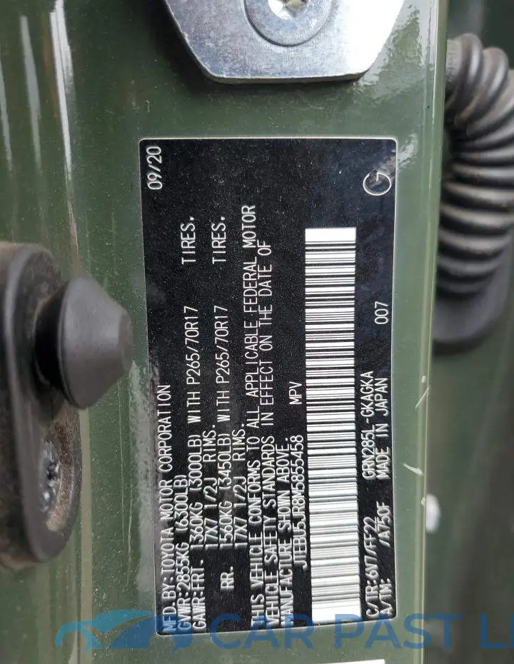 JTEBU5JR8M5855458# 12