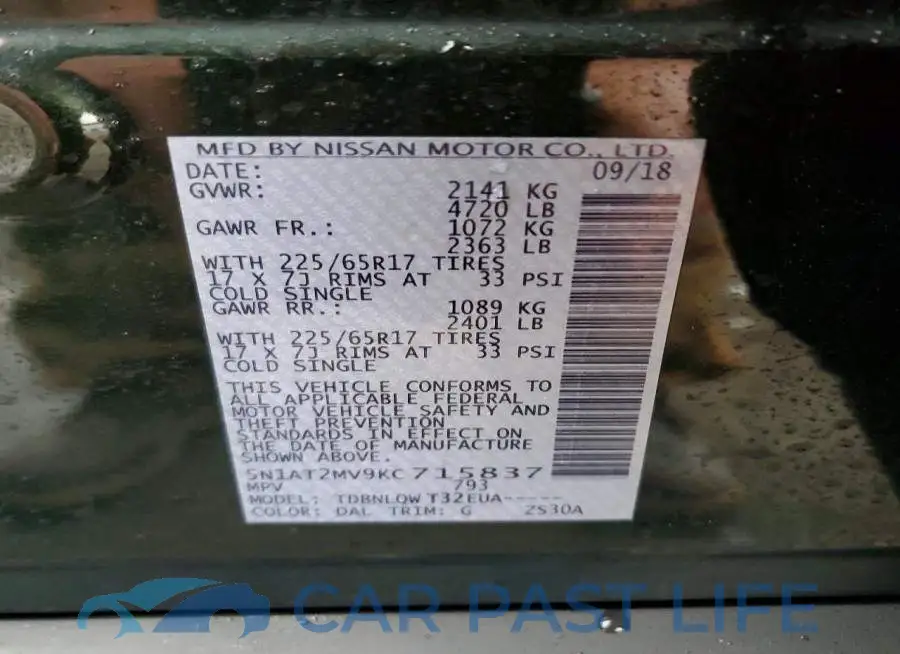 5N1AT2MV9KC715837# 13