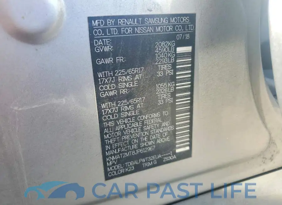 KNMAT2MT8JP612967# 13