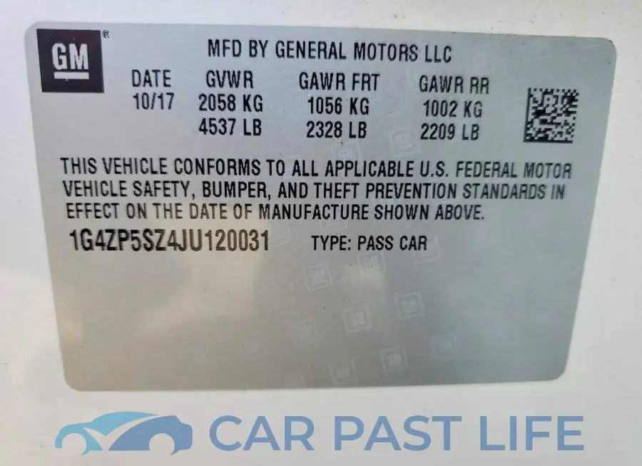1G4ZP5SZ4JU120031# 12