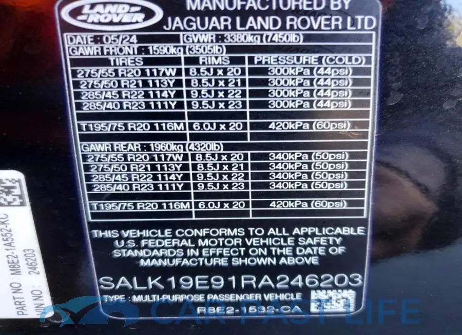 SALK19E91RA246203# 13